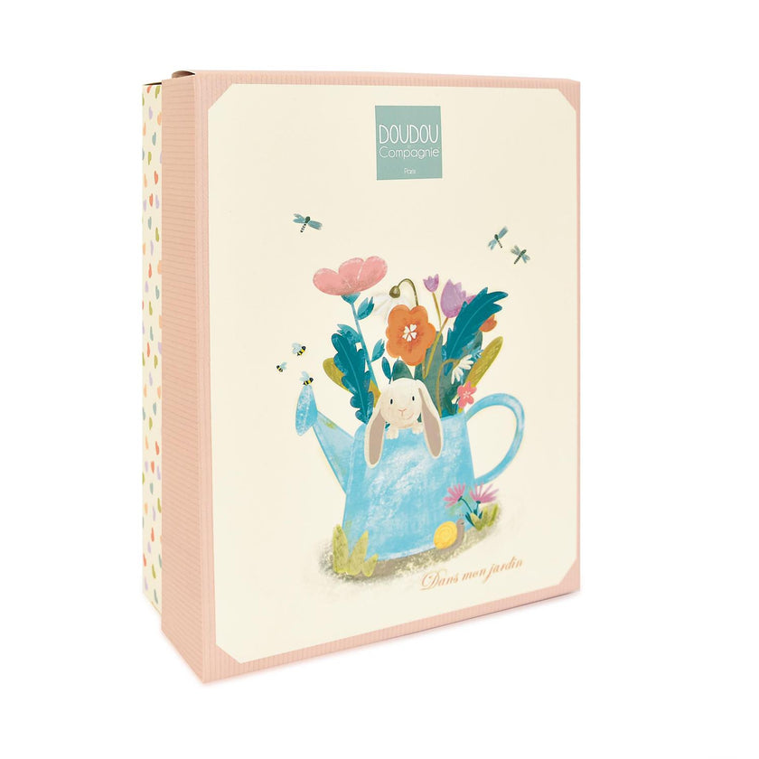Doudou attache-sucette LAPIN CIBOULETTE - Mode Bébé Claye