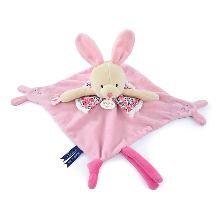 DOUDOU avec marionnette à doigts - Lapin - Mode Bébé Claye