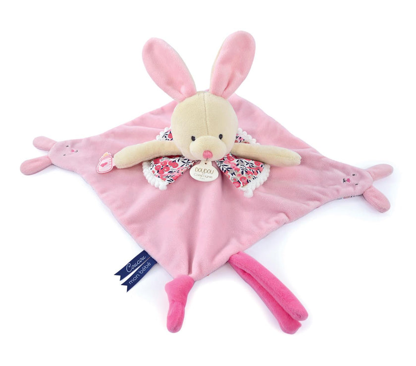 DOUDOU avec marionnette à doigts - Lapin - Mode Bébé Claye