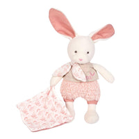 DOUDOU BOTANIC BIO - Lapin MM avec doudou ROSE 24cm - Mode Bébé Claye