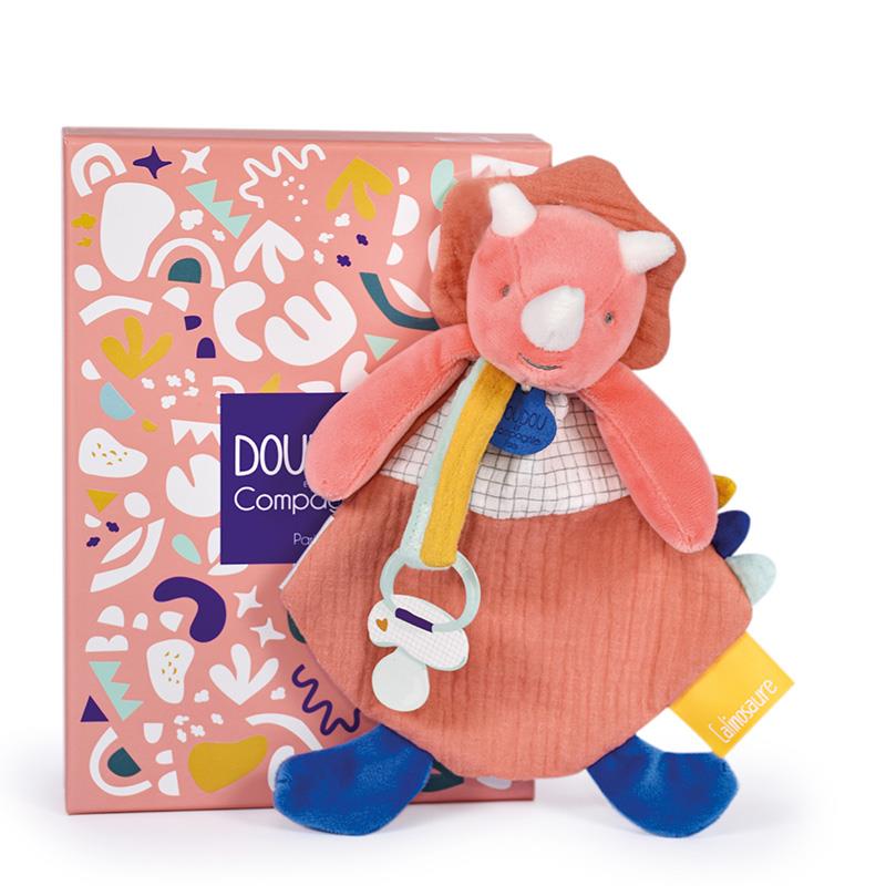 Doudou dinosaure Lou attache sucette - Mode Bébé Claye