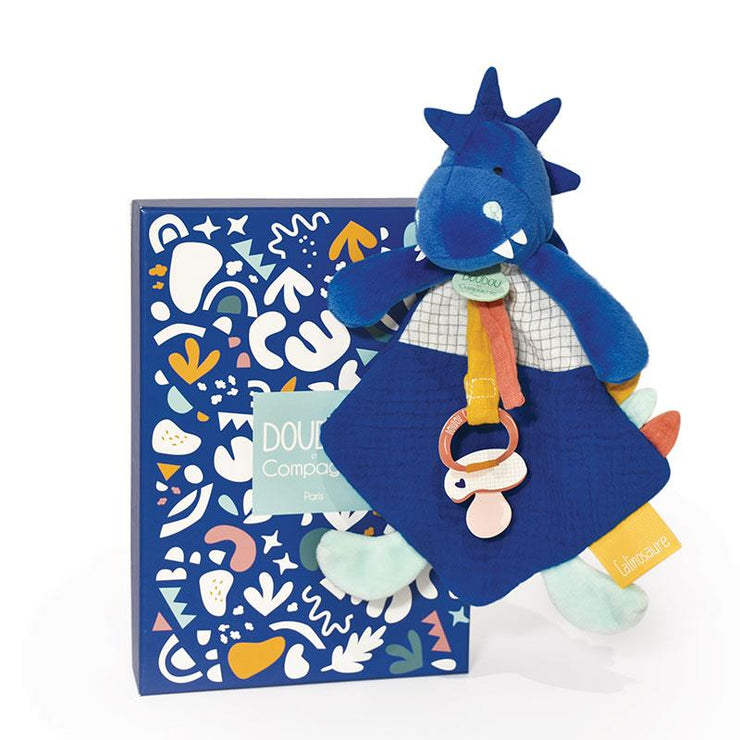 Doudou dinosaure Sachou attache-sucette - Mode Bébé Claye