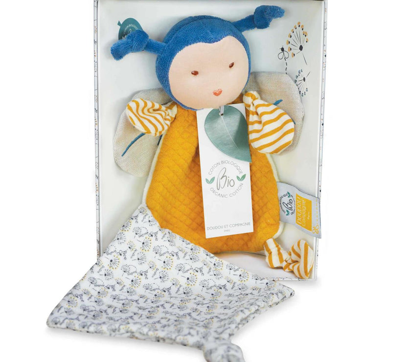 Doudou et Compagnie Doudou attache-sucette Pollen - Mode Bébé Claye
