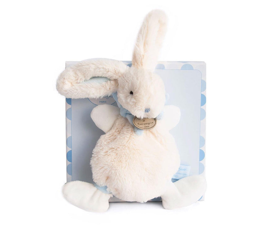 Doudou  Lapin Bonbon Bleu - Mode Bébé Claye