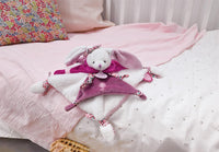 Doudou Lapin Cerise  Rose - Mode Bébé Claye