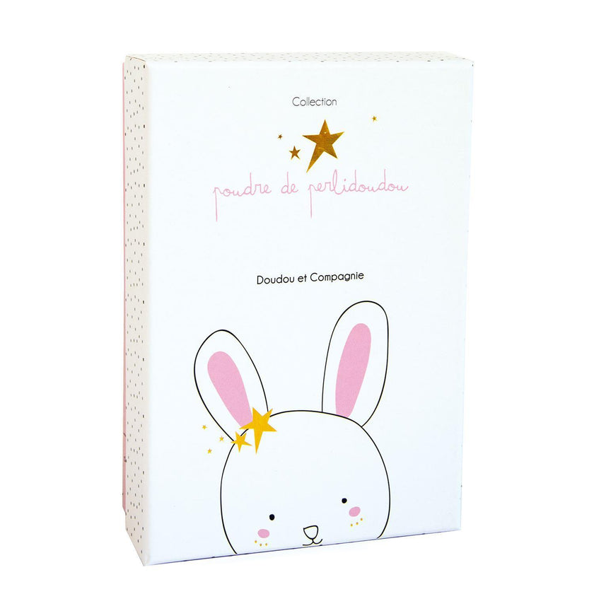 Doudou Lapin Etoile Rose avec attache-sucette - Mode Bébé Claye