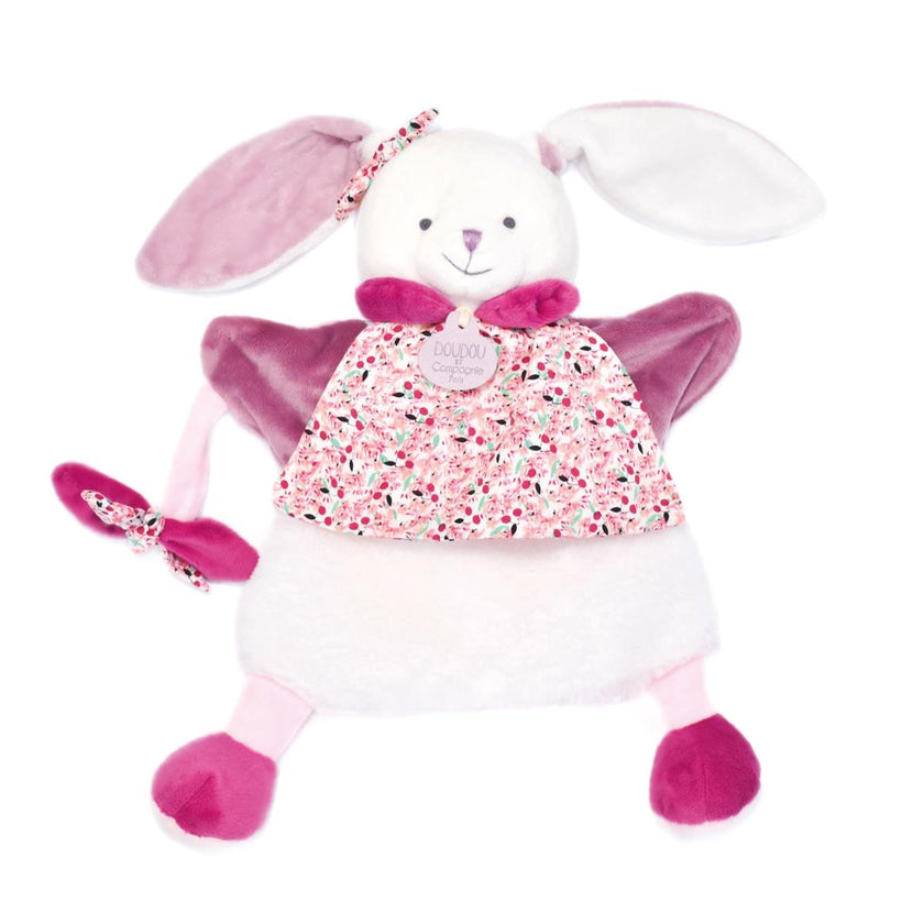 Doudou Lapin marionnette Lapin Cerise - Mode Bébé Claye