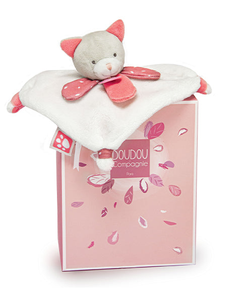 Doudou   Méli-mélo Chat corail - Mode Bébé Claye