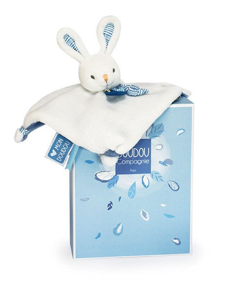 Doudou Méli-mélo -lapin bleu - Mode Bébé Claye