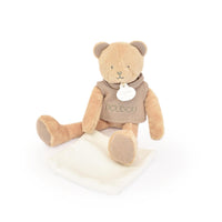 Doudou Ours marron avec mouchoir - Sweety - Mode Bébé Claye
