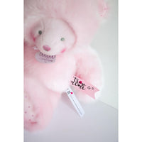 Doudou Ours Rose avec mouchoir 20 cm - Mode Bébé Claye
