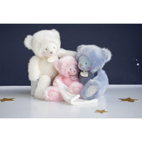 Doudou Ours Rose avec mouchoir 20 cm - Mode Bébé Claye