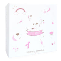 Doudou plat Licorne blanche - Mode Bébé Claye