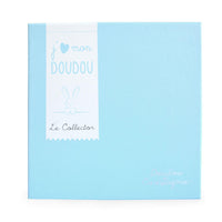 Doudou plat Ours Collector bleu - 24 cm - Mode Bébé Claye