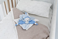 Doudou plat Ours Collector bleu - 24 cm - Mode Bébé Claye