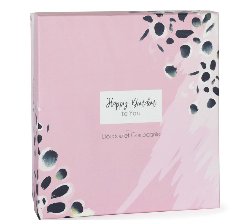 Doudou Pompon rose 25 cm HAPPY BLUSH - Mode Bébé Claye