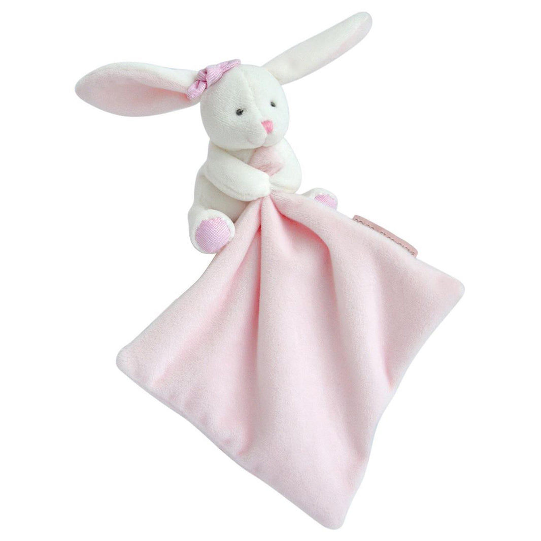Lapin Mouchoir Rose Boîte Fleur - Mode Bébé Claye