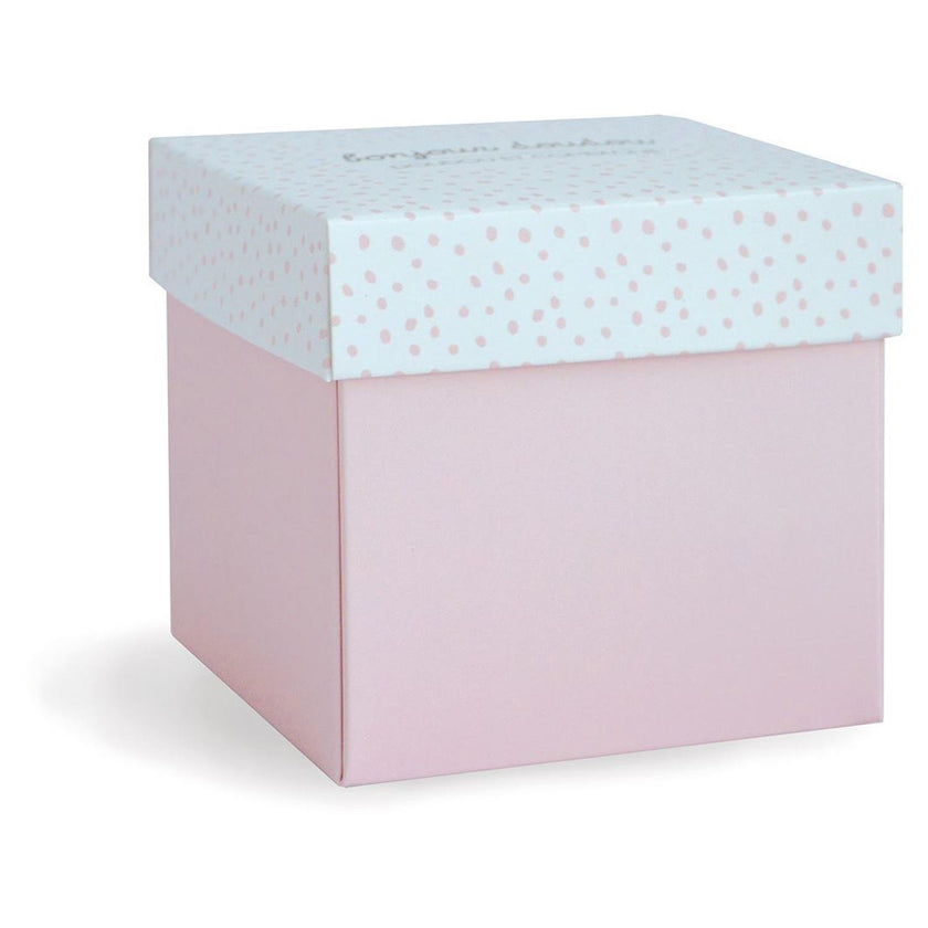 Lapin Mouchoir Rose Boîte Fleur - Mode Bébé Claye