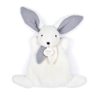Mini Doudou  Lapin Happy Glossy Bleu - 17 cm - Mode Bébé Claye