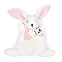 Mini Doudou Lapin Happy Glossy Rose - 17 cm - Mode Bébé Claye