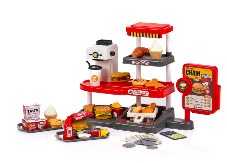 Ensemble de Jeu Fast Food - 71 Pièces