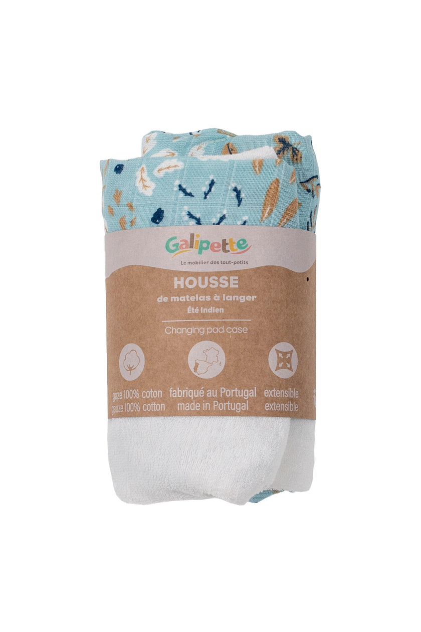 HOUSSE DE MATELAS A LANGER FEUILLES - Mode Bébé Claye