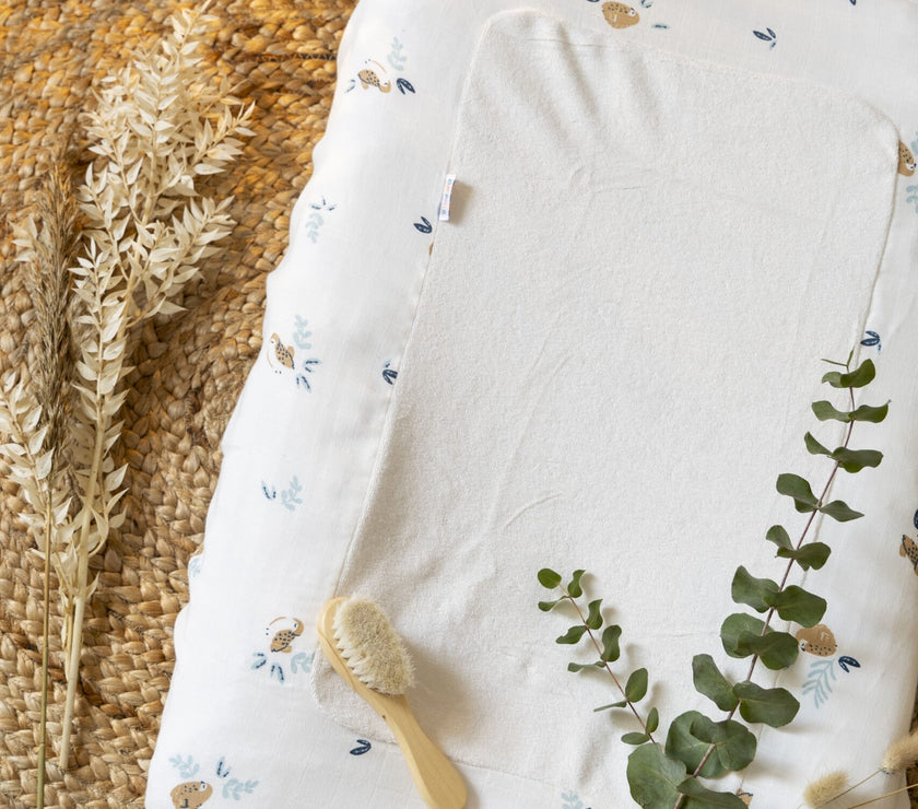 HOUSSE MATELAS À LANGER OISEAUX - Mode Bébé Claye