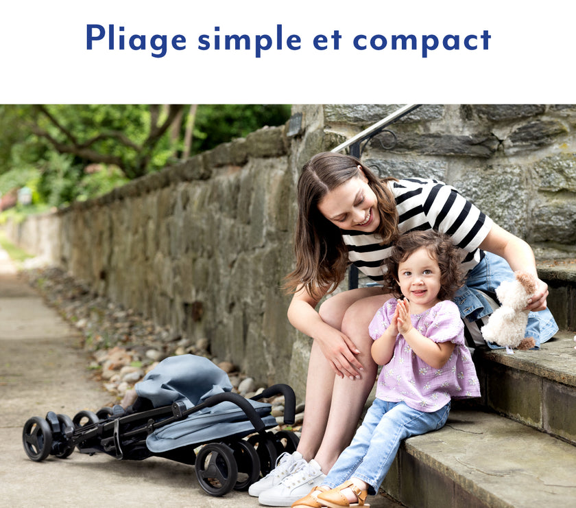 Poussette canne EZLite™ Rose - Mode Bébé Claye