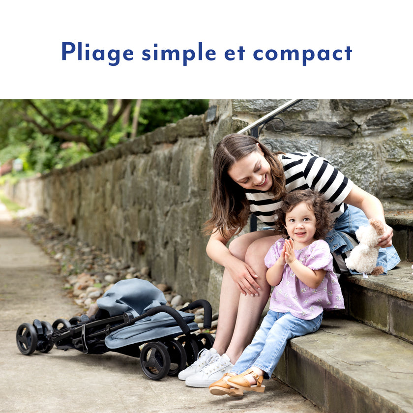 Poussette canne EZLite™ Rose - Mode Bébé Claye