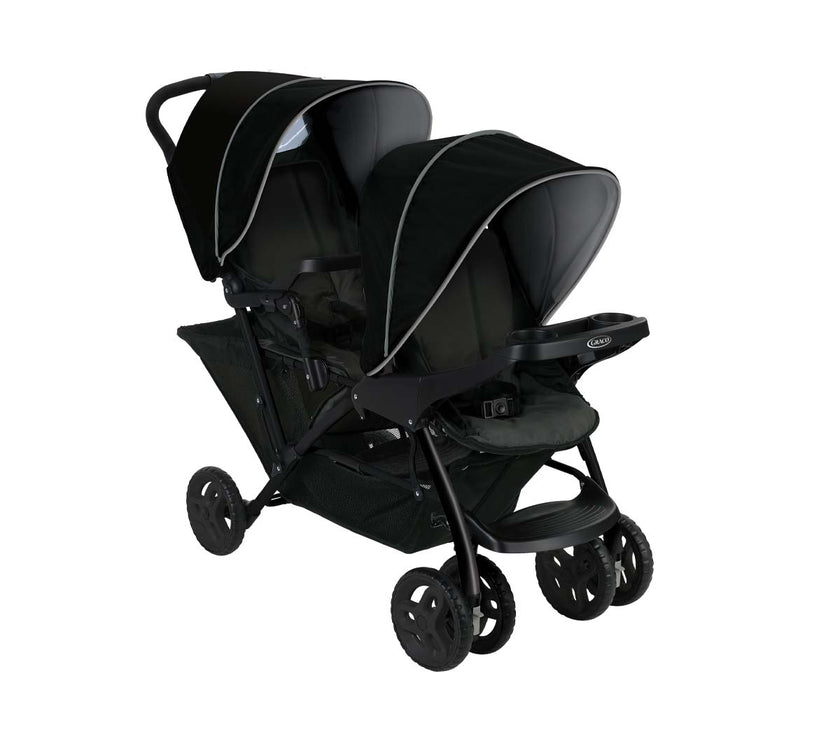 Poussette Double Stadium Duo Noir- Grey - Mode Bébé Claye