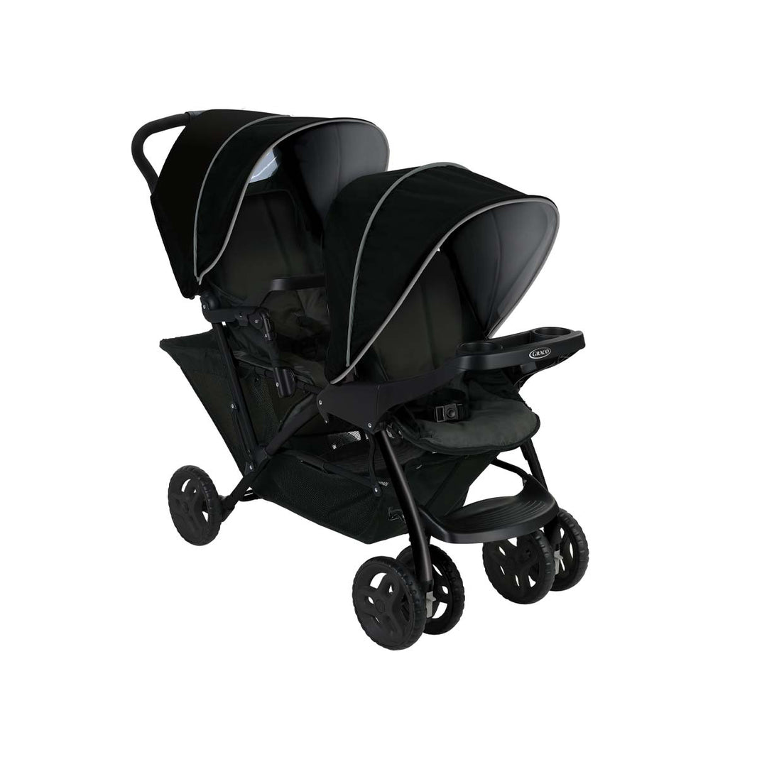 Poussette Double Stadium Duo Noir- Grey - Mode Bébé Claye