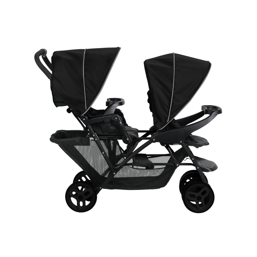 Poussette Double Stadium Duo Noir- Grey - Mode Bébé Claye