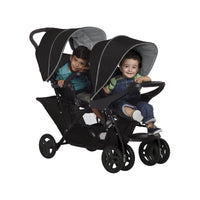 Poussette Double Stadium Duo Noir- Grey - Mode Bébé Claye