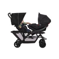 Poussette Double Stadium Duo Noir- Grey - Mode Bébé Claye