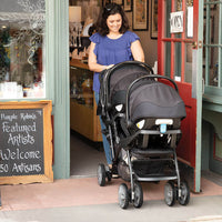 Poussette Double Stadium Duo Noir- Grey - Mode Bébé Claye