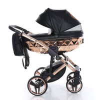 Poussette Junama Handcraft - Noir/Or Rose