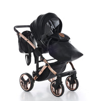Poussette Junama Handcraft - Noir/Or Rose