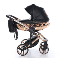 Poussette Junama Handcraft - Noir/Or Rose