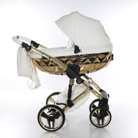 Poussette Junama Handcraft - Blanc/Or