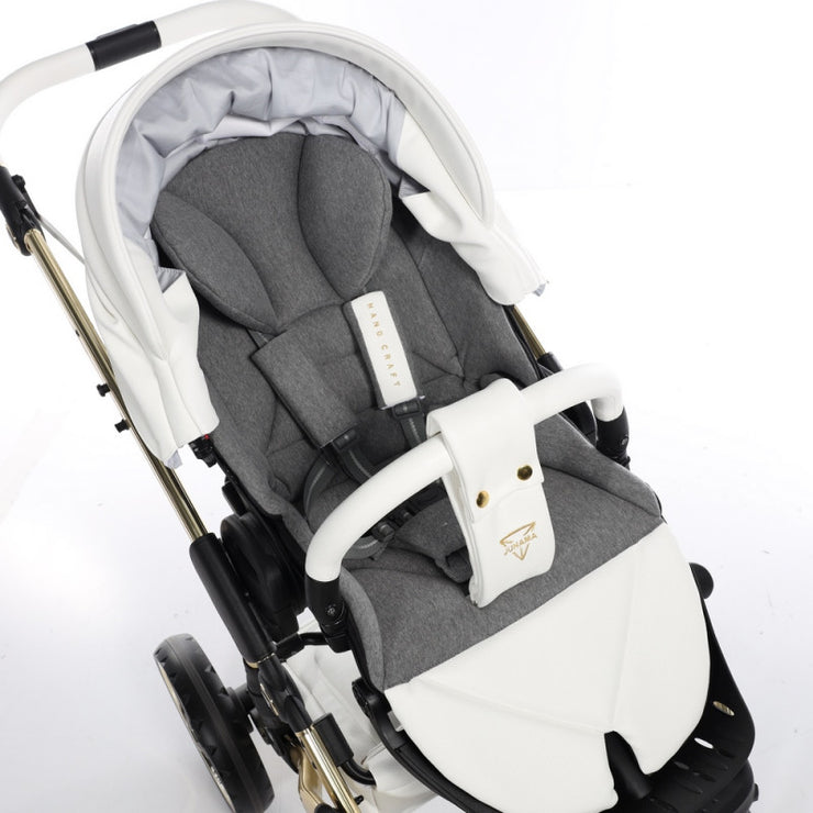 Poussette Junama Handcraft - Blanc/Or