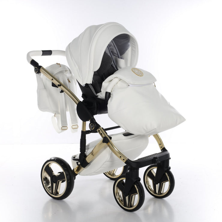 Poussette Junama Handcraft - Blanc/Or