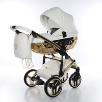 Poussette Junama Handcraft - Blanc/Or
