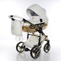 Poussette Junama Handcraft - Blanc/Or