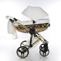 Poussette Junama Handcraft - Blanc/Or