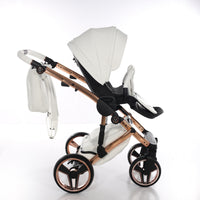 Poussette Junama Handcraft - Blanc/Or Rose