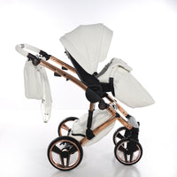 Poussette Junama Handcraft - Blanc/Or Rose