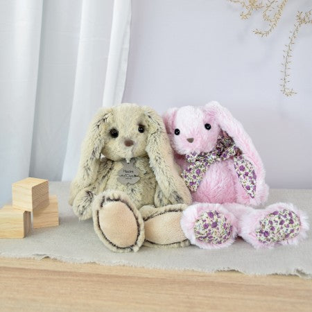 Doudou et Compagnie - Copains Calins lapin beige PM 25 cm - Mode Bébé Claye