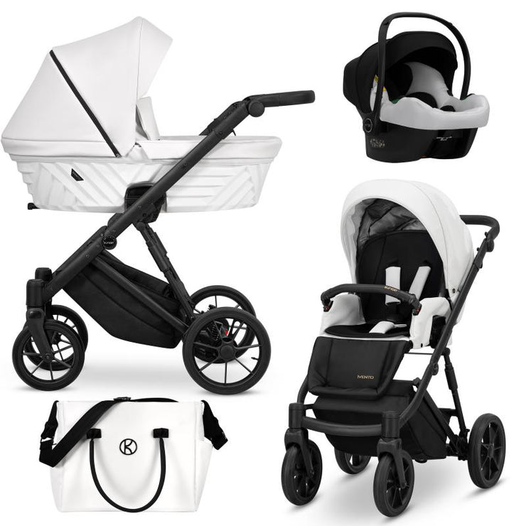 Poussette Trio IVENTO Blanc Pearl