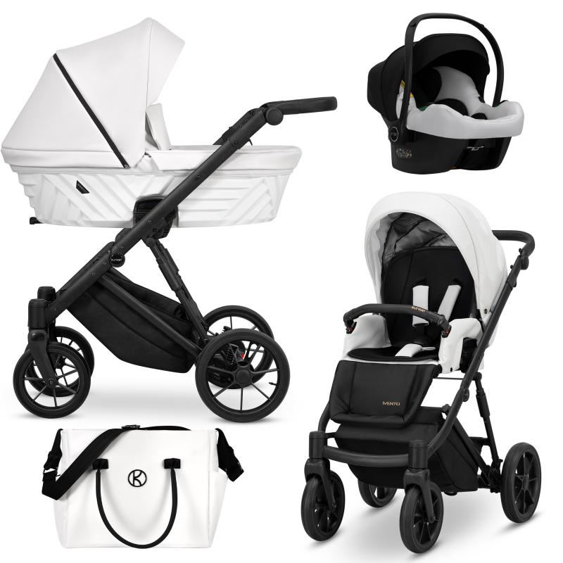 Poussette Trio IVENTO Blanc Pearl