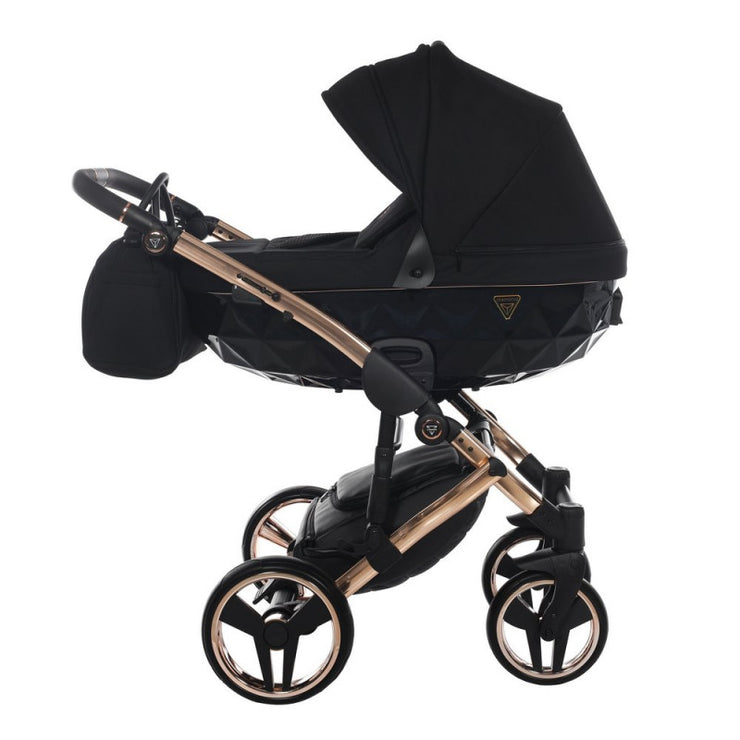 Poussette Junama Diamond S-Line - Noir/Or Rose